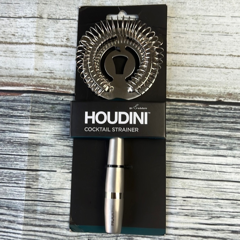 HOUDINI Cocktail Strainer Stainless Steel With a 3.5"W x 8.7"L in Size